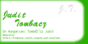 judit tombacz business card